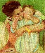 Mary Cassatt moder och barn Germany oil painting artist